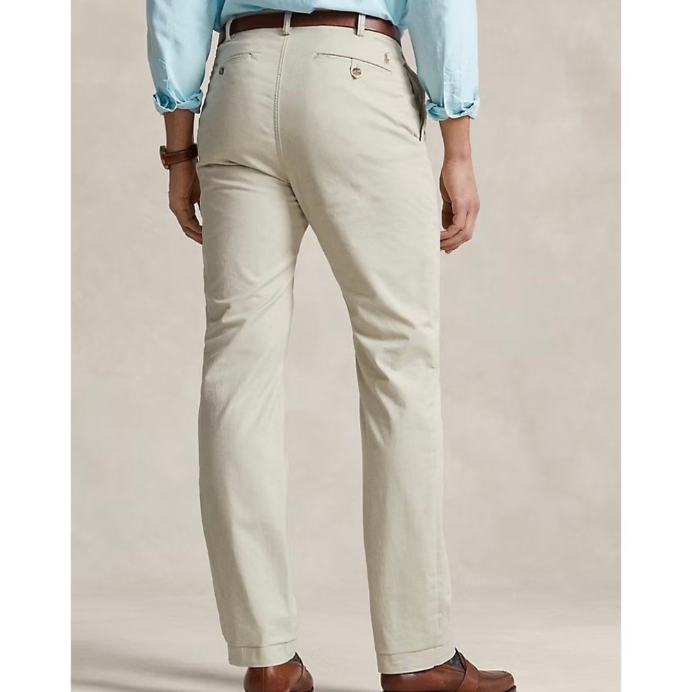 Polo Ralph Lauren Chino Pants Mens 32/30 Beige Stretch Straight Fit Old Money